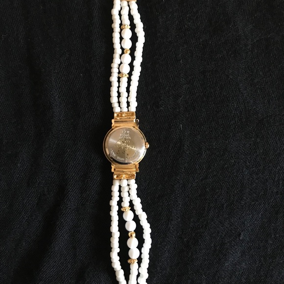 LA Express White Beaded Band Watch - Picture 4 of 4